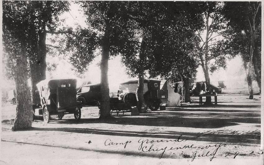 PAGE TRAVEL MOMPOP 04 Our campground outside Cheyenne, Wyoming, July 29.
