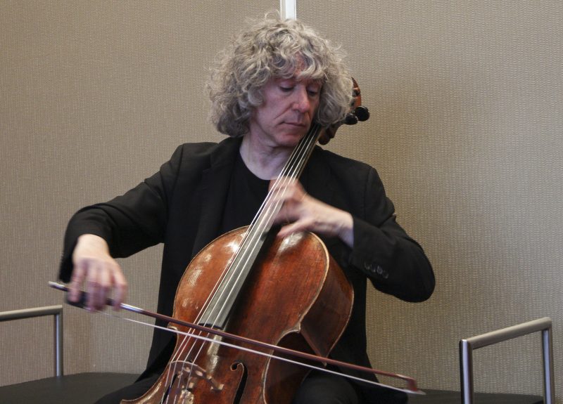 Siliconeer British cellist  gives voice to composers  muses