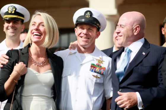 did trump announce help for a navy seal accused of war crimes