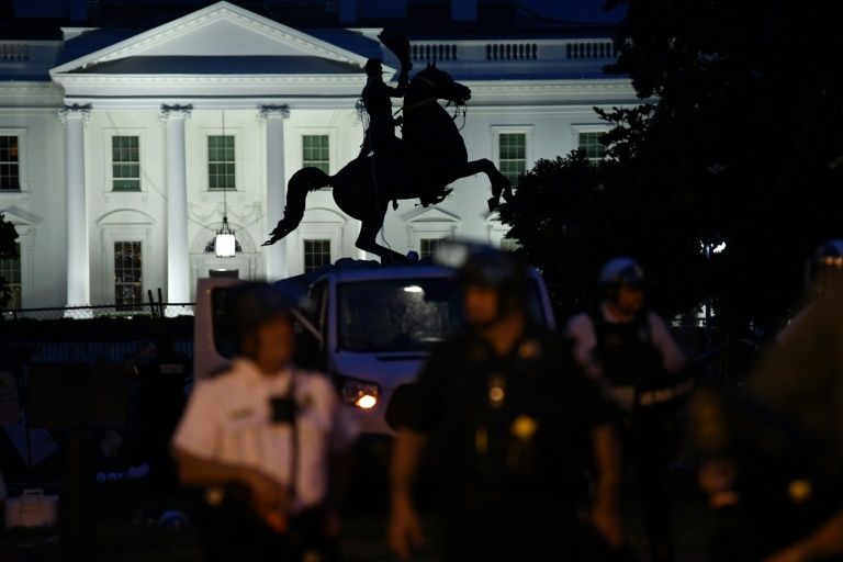 Siliconeer Four Men Charged For Trying To Pull Down Statue Outside