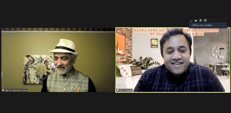 HUNGER MITAO 2 Omi Vaidya with HungerMitao Co-Founder, Raj Asava