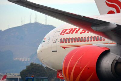 File photo of the inaugural Air India flight at San Francisco International Airport. (Amar D. Gupta/Siliconeer)