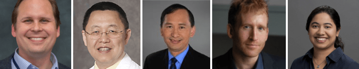 From left to right: Dr. Ben Neuman, Chief Virologist, Global Health Research Complex, Texas A&M University; Dr. Dali Fan, Clinical Professor, UC Davis Health Science: Dr. Tung Nguyen, Stephen J. McPhee, MD Endowed Chair, General Internal Medicine, UC San Francisco; Peter Maybarduk, Director, Public Citizen’s Access to Medicines Group; Dr. Roshni Mathew, Clinical Assistant Professor, Stanford Children’s Health