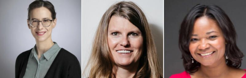 (L-r) Claire Zippel, Senior Research Analyst in the Income and Poverty Trends team at the Center for Budget and Policy Priorities; Michelle Dallafior, Senior Vice President for Budget and Tax at First Focus on Children; Loree D. Jones, Chief Executive Officer, Philabundance