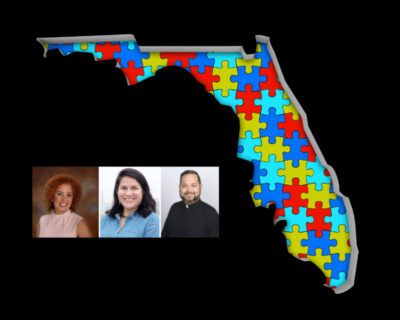 (l-r) Johanna López, Member of the Orange County School Board, District 2; Kira Romero-Craft, Director of the Southeast Region, Latino Justice PRLDEF; Reverend Jose Rodriguez, Jesus of Nazareth Episcopal Church in Oviedo, Florida