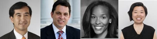 (L-r) John C. Yang, David Hinojosa, Michaele Turnage-Young, Sally Chen