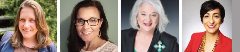(Above, l-r): Jenna Lane, Communications Officer, Blue Shield Foundation of California; Erica Olsen, Director of the Safety Net program at the National Network to End Domestic Violence; Deborah Tucker, President of the Board of Directors at the National Center on Domestic and Sexual Violence; and Pallavi Dhawan, Director of Domestic Violence Policy for the Los Angeles City Attorney's Office. (EMS)