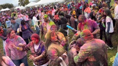 Holi being celebrated by the South Asian community in the Bay Area. (Photo: Ritu Maheshwari)