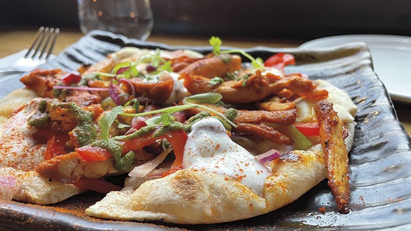 Chicken Tikka Naan at Chai Ki - Canary Wharf