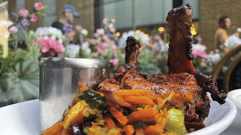 Tandoori Chicken Chop at Gunpowder Restaurant near Tower Bridge.