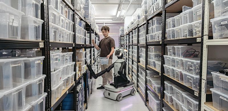Page Robots 06 Pal Robotics Tiago PAL Robotics - Tiago Pro in the warehouse. (PAL Robotics/IFR)