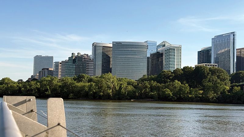 Page Travel Dc Img 3926 Georgetown waterfront looking out to Arlington, VA. (Janam Gupta/Siliconeer)