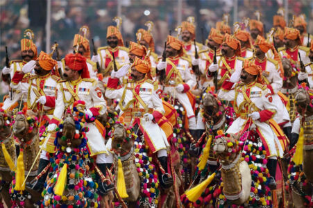 BSF camel mount contingent. (Kamal Kishore/PTI) page-2017-india-republic-day-23