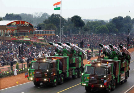Akash Missile System. (Press Trust of India) page-2017-india-republic-day-55