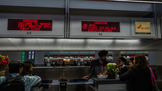 The Air India counter at San Francisco International Airport, Dec. 2. (SFO) page-airindia-03