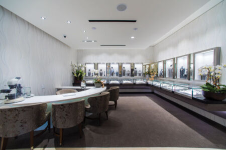 A view of the renovated Bhindi Jewellers’ Artesia, Calif. showroom. page-bhindi-09