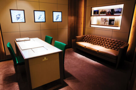 The Rolex section at Bhindi Jewellers in Artesia, Calif. page-bhindi-10