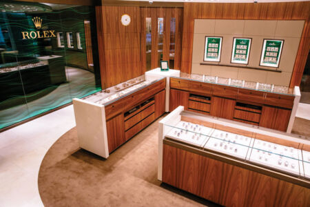 The Rolex section at Bhindi Jewellers in Artesia, Calif. page-bhindi-12