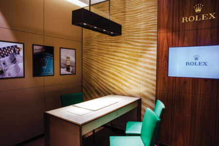 The Rolex section at Bhindi Jewellers in Artesia, Calif. page-bhindi-18