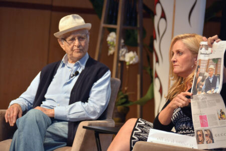 Norman Lear, 92, has enjoyed a long career in television and film, and as a political and social activist and philanthropist. Mr. Lear was the keynote speaker, a living example of “Old Really is Gold.” (Amar D. Gupta | Siliconeer) page-boomers-07-norman-lear-2-dsc_9500