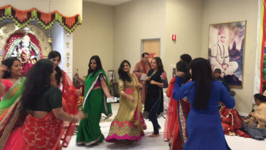 Dance to Rajasthani songs is a ritual at the Dadi Pariwar USA events. page-chhapanbhog-09