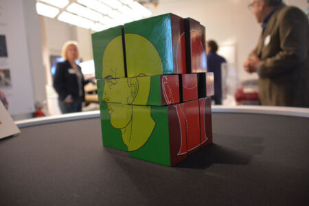 Build, take apart and examine a 3D model of a brain composed of MR images printed on 27 cubes that stack to make a larger cube. (Amar D. Gupta/Siliconeer) page-computer-18