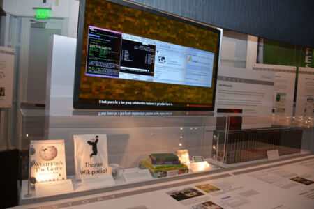 The Wikipedia exhibit. (Amar D. Gupta/Siliconeer) page-computer-41