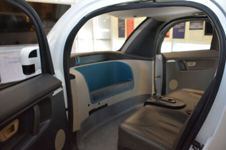 Another interesting display at the CHM, interior view of the Google autonomous vehicle. (Amar D. Gupta/Siliconeer) page-computer-55