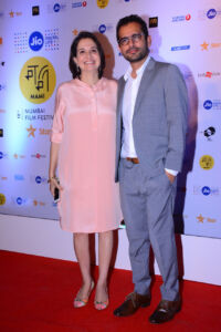 Jio MAMI with Star Festival Director Anupama Chopra with Shakun Batra at the closing ceremony of Jio MAMI 18th Mumbai Film Festival with Star. page-ent-jio-mami-16