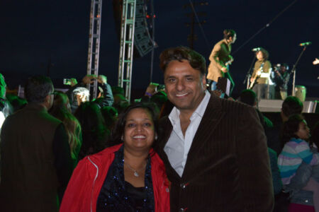 Siliconeer co-publisher Seema Gupta, and local Bay Area Show Promoter Bikram Jeet Singh page-farhan-06
