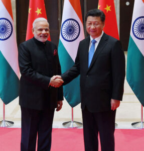 Prime Minister Narendra Modi with Chinese President Xi Jinping at Xi'an, China, May 14. (Shahbaz Khan | PTI) page-may21-modi-06-china