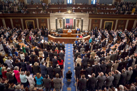 Prime Minister Narendra Modi addresses a Joint Session of U.S. Congress, in Washington, D.C., June 8. (Press Trust of India) page-modi-us-10