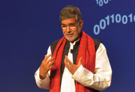 Nobel Peace Prize Winner, Kailash Satyarthi speaks at #TiEcon2016 Grand Keynote, May 7. page-tie-24