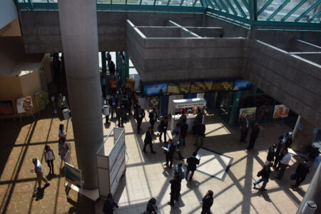 A view of attendees flocking the registration booths, eager to get up to speed with the latest and greatest in the Silicon Valley information, technology, entrepreneurship scene at #TiEcon 2015, held May 15-16 at the Santa Clara Convention Center in Santa Clara, Calif. Amar D. Gupta | Siliconeer page-tiecon2015-09
