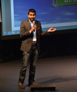 Guest speaker at TiE Youth keynote, Neil Malhotra, professor of political economy at #TiEcon 2015. Vansh A. Gupta | Siliconeer page-tiecon2015-26