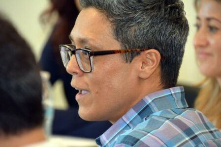 Carlo Gomez Arteaga, Covered California member, speaking at the Covered California multicultural media roundtable, in Oakland, Calif., Aug. 27. (Amar D. Gupta/Siliconeer) page-covered-ca-oak-2019-20