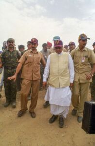 In this May 20, 1998, file photo, former prime minister Atal Bihari Vajpayee visits the nuclear test site in Pokhran. (PTI Photo) page-vajpayee-main-gallery-02