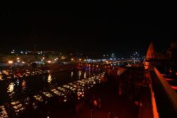 Ayodhya, UP, the birth place of Lord Ram, lit up with a laser show on Diwali, the festival of lights. (Siliconeer/APHIMAGES)