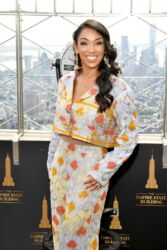 NEW YORK, NEW YORK - NOVEMBER 04: Thara Natalie celebrates Diwali at The Empire State Building on November 04, 2021 in New York City. (Photo by Noam Galai/Getty Images for Empire State Realty Trust)