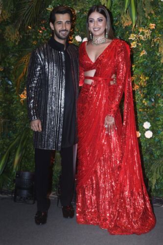 Couple Aditya Seal and Anushka Ranjan at their Sangeet ceremony. (APHimages)