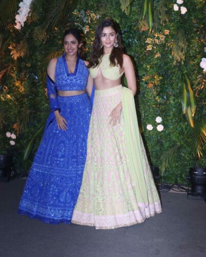 Anushka Ranjan's Sangeet ceremony attended by Alia Bhatt (r). (APHimages)