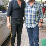 Akshay Kumar seen during a meeting for "Atrangi Re," an upcoming movie by Anand L. Rai (r). (APHIMAGES)