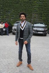 Bollywood actor Kartik Aaryan during promotions of his Netflix film "Dhamaka," in New Delhi, Nov. 15, 2021. (APHimages)