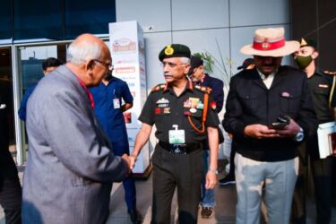 The Nazir Hoosein Memorial Drive by Team Firefox flag off in Greater Noida by the Chief of Army Staff, General MM Naravane, PVSM, AVSM, SM, VSM, ADC. (APHIMAGES)