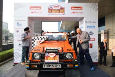 The Nazir Hoosein Memorial Drive by Team Firefox flag off in Greater Noida by the Chief of Army Staff, General MM Naravane, PVSM, AVSM, SM, VSM, ADC. (APHIMAGES)