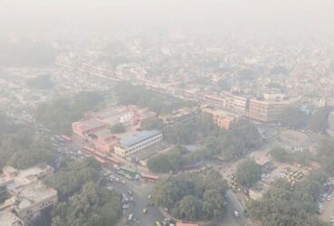 A view Connaught Place amid smog in New Delhi recently. (APHIMAGES)