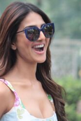 Vaani Kapoor during a promotion of her film "Chandigarh Kare Aashiqui," in New Delhi, Nov. 13, 2021. (APHimages)