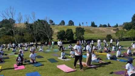 International Yoga Day 2023 celebration in San Ramon, Calif. (Photo: Seema Gupta/Siliconeer) International Yoga Day 2023 celebration in San Ramon, Calif. (Photo: Seema Gupta/Siliconeer)