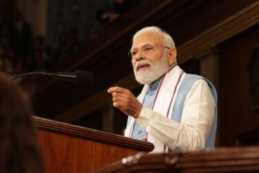 PM addressing the Joint Session of US Congress, in Washington DC on June 22, 2023. (PIB) PM addressing the Joint Session of US Congress, in Washington DC on June 22, 2023. (PIB)