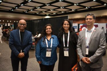 (L-r) Former TiE President, Ram K. Reddy, alongside our CEO, Seema Gupta, and TiE Expo volunteers Ragini Vecham and Ajay Patwardhan (L-r) Former TiE President, Ram K. Reddy, alongside our CEO, Seema Gupta, and TiE Expo volunteers Ragini Vecham and Ajay Patwardhan